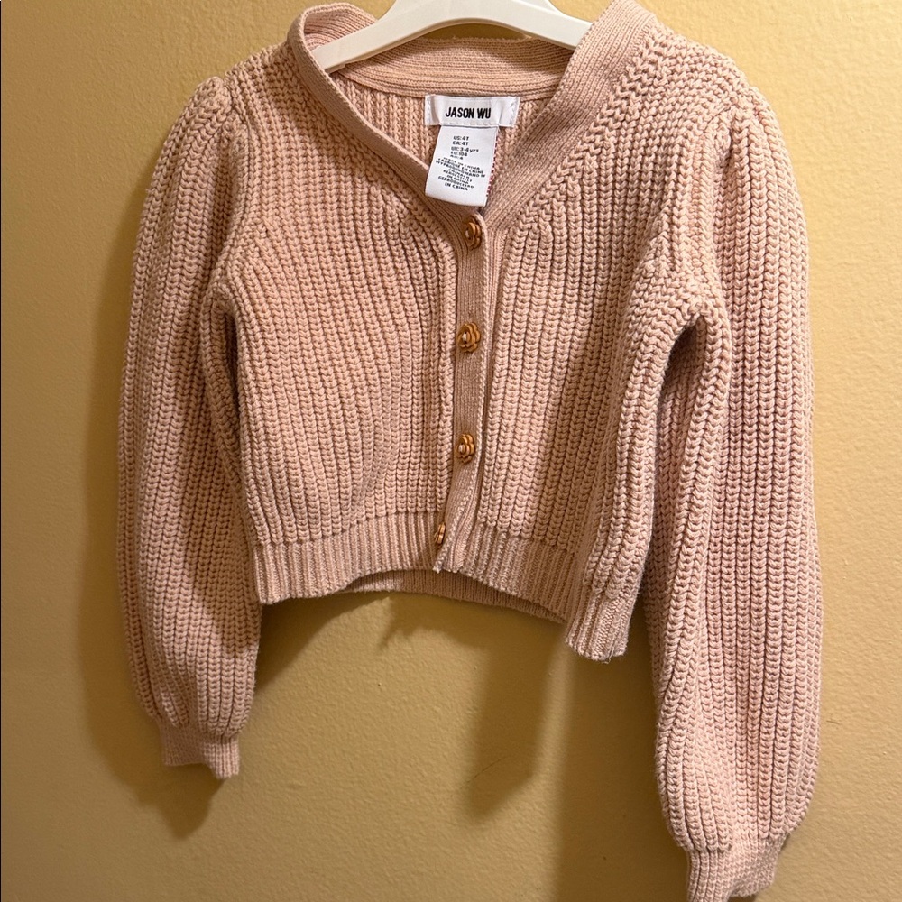 Jason Wu Blush Button-Up Cardigan